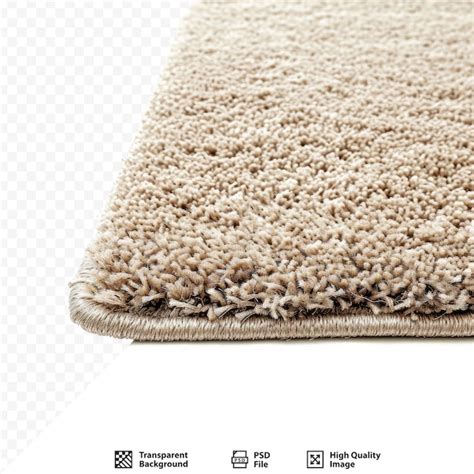 Premium Psd Stylish Soft Beige Carpet Isolated On White