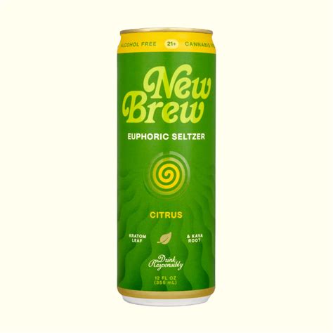 Buy New Brew Citrus Euphoric Seltzer | PaylessKratom.com