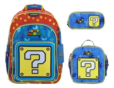 Mochila Lonchera Y Lapicera Mario Bros Myst Primaria Vs3582 Envío gratis