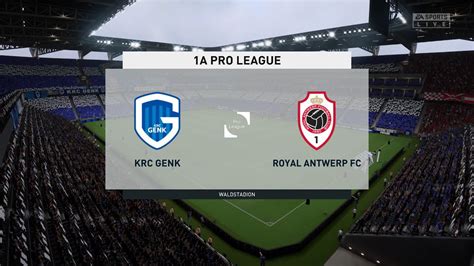 Krc Genk Vs Royal Antwerp Fc Jupiler Pro League Fifa