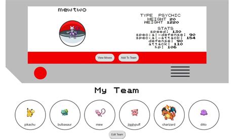 Pokemon Team Builder