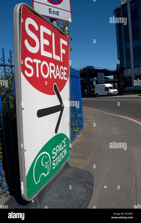 Standing Board Street Advert And Directions For A Self Storage Facility