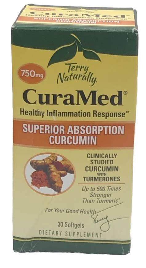 Terry Naturally Curamed Superior Absorption Curcumin Mg Softgels