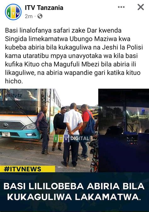 TANZANIA BUSES DAILY On Twitter RT TBoundBuses Maelekezo