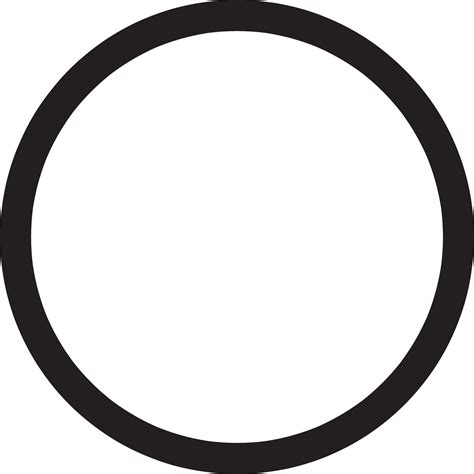 circle icon isolated on white background. circle icon thin line outline ...