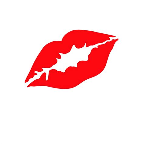 Lips Kiss Red Stickers Girl Ladies Diy Decor Car Styling For Auto Car