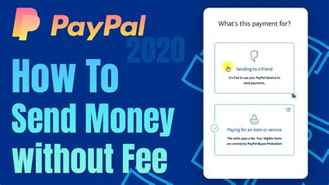 How To Send Money As A Friend On Paypal Without A Fee Youtube