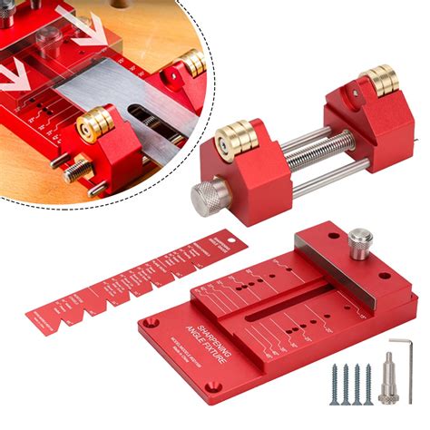 Honing Guide Chisel Sharpener Kit for Woodworking Planes Holder Guide ...