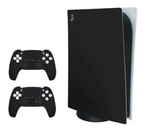 Adesivo Skin Playstation 5 Ps5 Disco Preto Liso Fosco Parcelamento