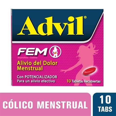 Advil Fem Tabletas Drogas Exito