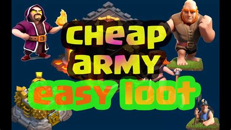 CLASH OF CLANS FARMING LOOT TH10 Easy Loot With The Cheap Farming