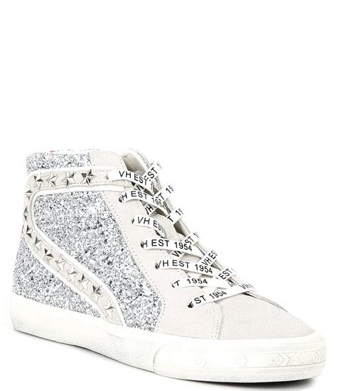 Vintage Havana Ray Glitter High Top Sneakers Dillards