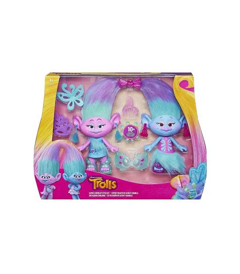 Trolls Set De Dise O Saten Y Chanelle De Hasbro Juguetes Panre