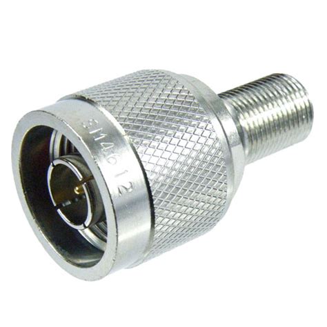 Ohm N Male Plug To Ohm F Female Jack Adapter Nickle Plated