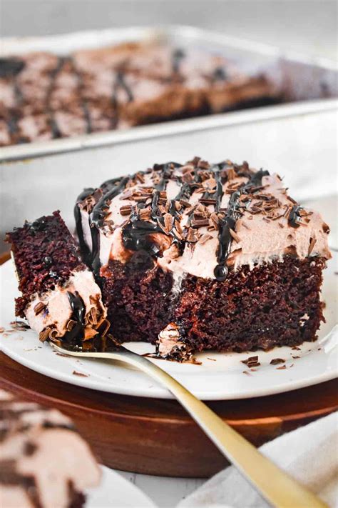 Chocolate Pudding Poke Cake