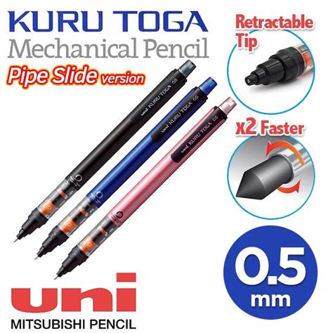 Toga Uni Kuru Pipe Slide Automatic Lead Rotation Mechanical Pencil ...