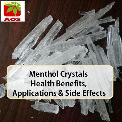 Menthol Crystals | Health Benefits, Applications & Side Effects ...