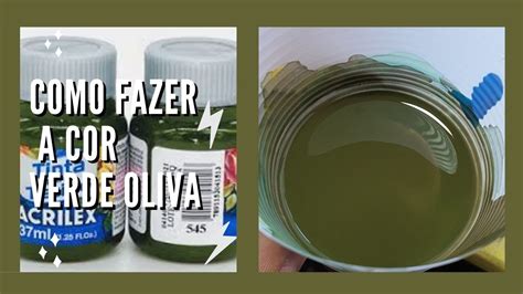 Como Fazer A Cor Verde Oliva YouTube