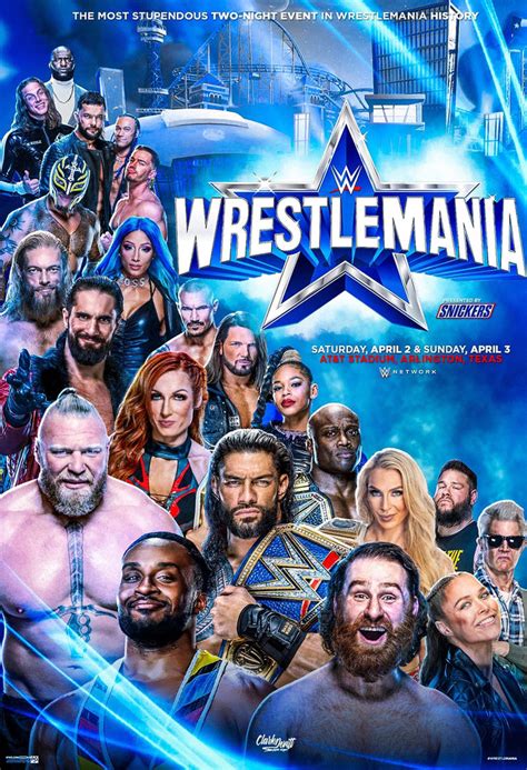 Wrestlemania 38 Poster By Clarkvl9 On Deviantart