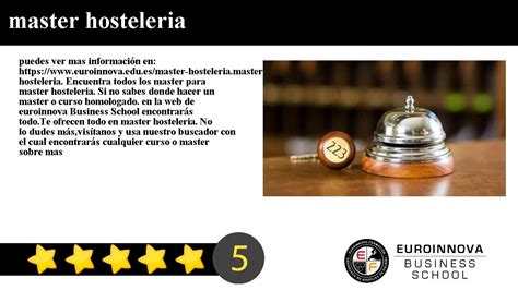 Master Hosteleria Master Online Euroinnova Formacion