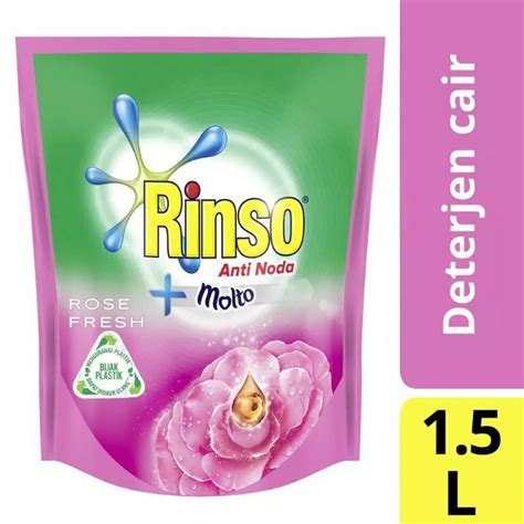 Jual Rinso Molto Detergent Deterjen Cair Rose Fresh Perfume Esense