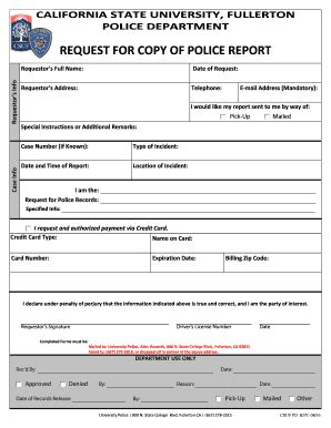 Printable Police Report Forms And Templates Fillable Samples In