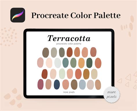 Terracotta Procreate Color Palette Ipad Color Palette Etsy