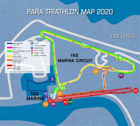 Elite Para Route Maps 2021 World Triathlon Championship Series Abu Dhabi