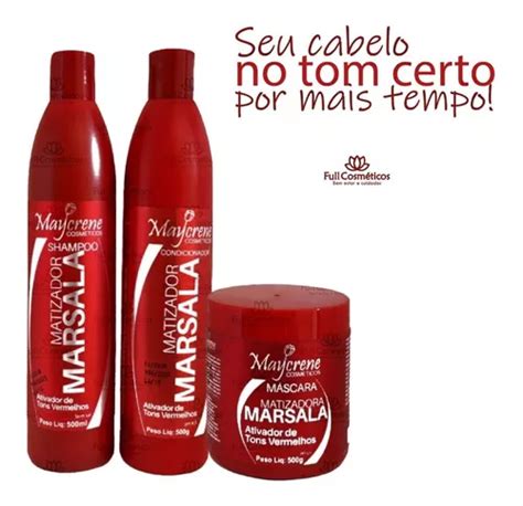 Kit Matizador Marsala Para Cabelos Vermelhos Parcelamento Sem Juros