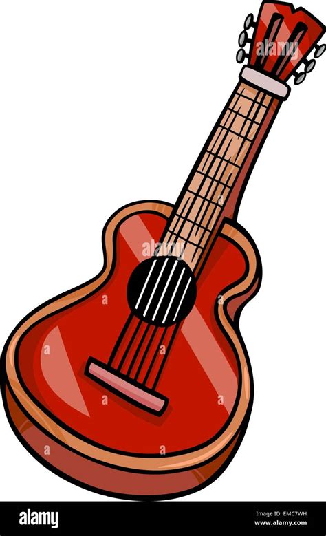 Acoustic Guitar Cartoon Clip Art Stock Vector Image Art Alamy