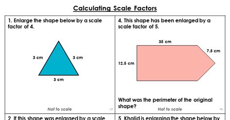 Year 6 Calculating Scale Factors Lesson Classroom Secrets Classroom Secrets