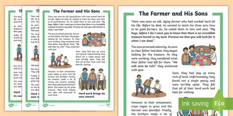 The Farmer And His Sons Story Teacher Made Twinkl