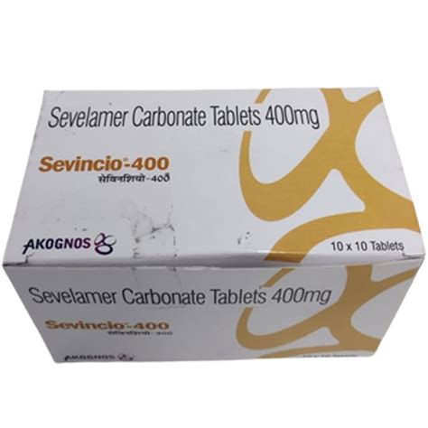 400Mg Sevelamer Carbonate Tablets At Rs 149 Strip In New Delhi ID