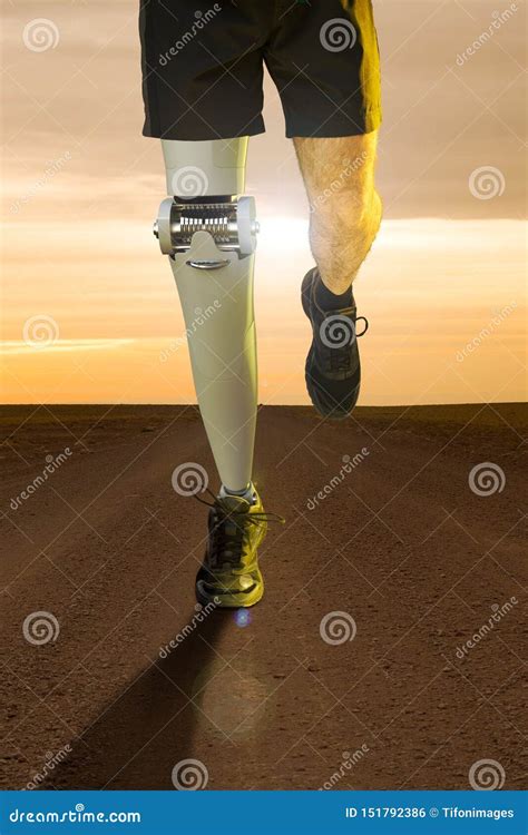 Orthopedic Robotic Leg Stock Photo Image Of Crossing 151792386