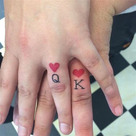 Matching King And Queen Tattoos For Couples