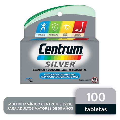 Comprar Multivitamínico Centrum Silver Para Adultos Mayores De 50 Años