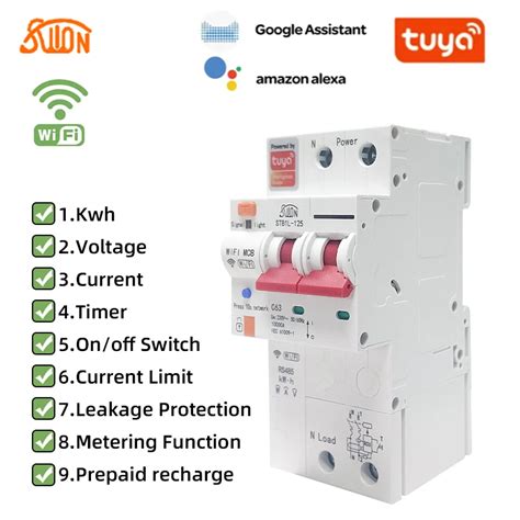 Tuya Compteur D Nergie Intelligent P P P P Wifi Moniteur De Mesure