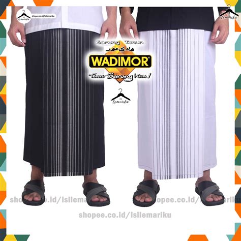 Jual Sarung Wadimor Hitam Polos Putih Polos Tumpal Polos Warna Tenun