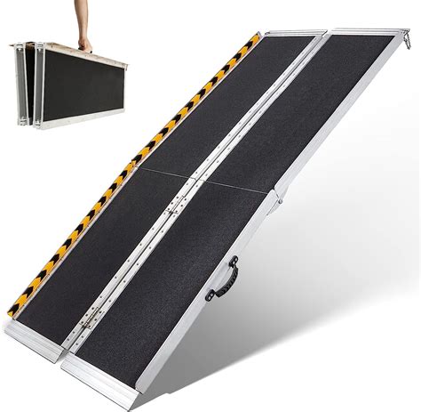 Hougeet 7ft Portable Wheelchair Ramp 84 L X 29 W