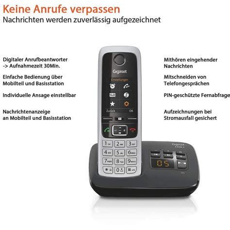 Gigaset C A Dect Telefon Mit Ab Ieris Deutschland