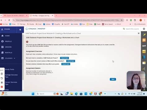 SAM Textbook Project Excel Module 01 Creating A Worksheet And A Chart