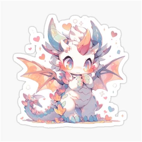 "Cute fairy Dragon" Sticker for Sale by HydraDreams | Redbubble