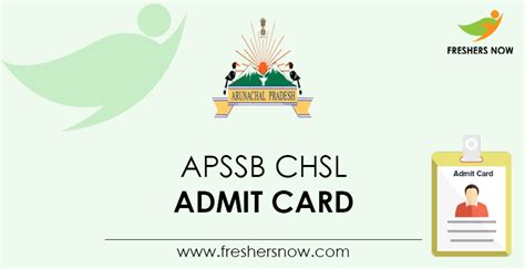 Apssb Chsl Admit Card Out Exam Date