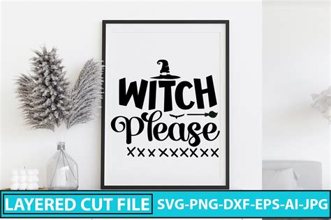 Witch Please Svg Cut File Graphic By Designmedia · Creative Fabrica