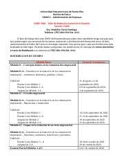 Omsy Revisado Distribuci N De Tiempo Docx Universidad