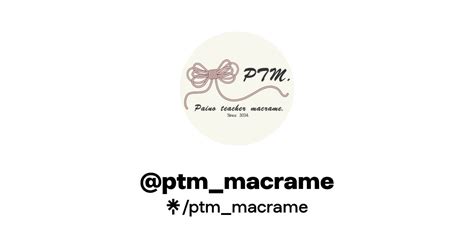 Ptm Macrame Instagram Facebook Linktree