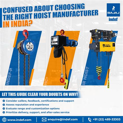 A Comprehensive Guide To Selecting The Right Hoist Manufacturer In India