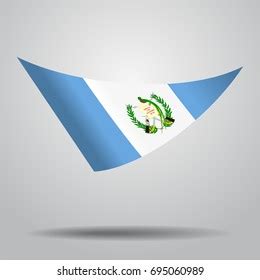 Guatemalan Flag Wavy Abstract Background Vector Stock Vector Royalty