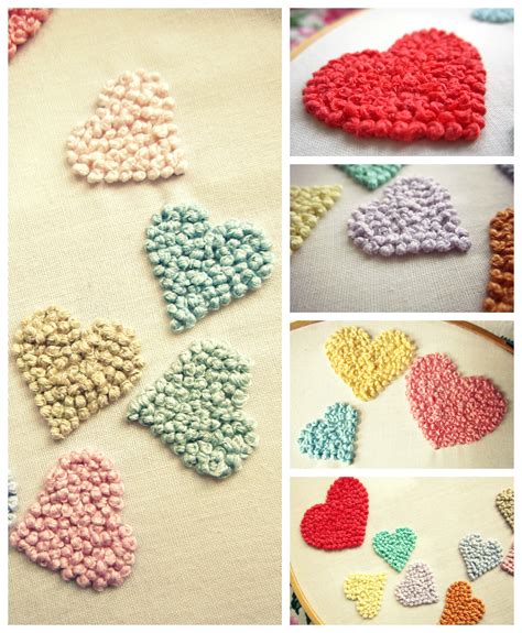 Corazones Bordados