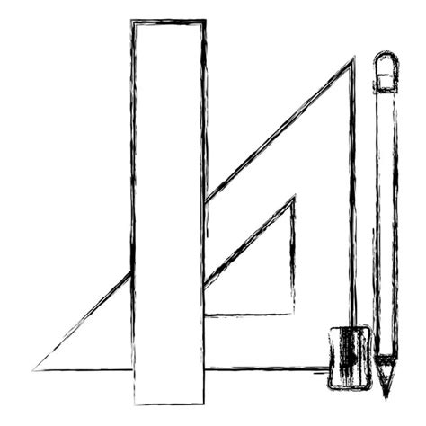 reglas geométricas triangulares y escuela de lápices 2024